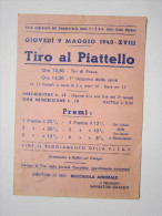 Cartolina TIRO AL PIATTELLO 1940 - F.I.T.A.V. Direttore Di Tiro: Bocchiola Annibale. Presidente:Imperatori Ignazio - Sonstige & Ohne Zuordnung