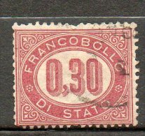 ITALIE   Service 0,30 Carmin 1875  N°4 - Dienstmarken