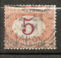 ITALIE   Taxe 5c Orange Carmin 1870-03 N°5 - Strafport