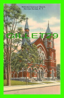 SARATOGA SPRINGS, NY - METHODIST EPISCOPAL CHURCH - TRAVEL IN 1951 - PUB. BY WALTER M. STROUP - - Saratoga Springs