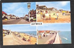 JAYWICK Multiview Pc The Broadway  The Beach The Beach Wall  Brooklands UNUSED ESSEX OLD POSTCARD - Sonstige & Ohne Zuordnung