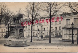 77 - FONTAINEBLEAU - MONUMENT DE ROSA BONHEUR - HOTEL DE L' AIGLE NOIR - Fontainebleau