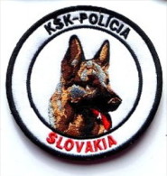 Police Slovaque - Slovakia, écussons Tissu-Patches, KŠK Policia, SWAT-RIOT Unit - Police