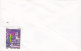 Iceland KEFLAVIK 1993 Cover Brief To Denmark LIONS CLUB Christmas Seal - 1993 Liknarsjódur (2 Scans) - Storia Postale