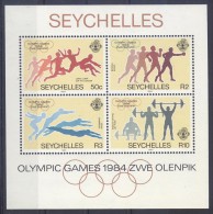 Seychelles - 1984 Los Angeles Block MNH__(TH-3187) - Seychellen (1976-...)