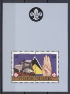 St.Lucia - 1986 Girl Scouts Block (1) MNH__(TH-14234) - St.Lucie (1979-...)