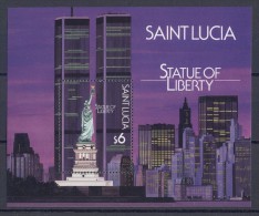 St.Lucia - 1987 Statue Of Liberty Block MNH__(TH-14232) - St.Lucia (1979-...)