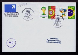 Sports Mondial Football Brèsil Ronaldo 2014 Circulé Soccer FIFA World Cup Brazil Flags Fdc Set Portugal Sp1937 - 2014 – Brazil