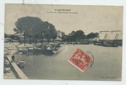 Foug (54) : Leport Aux Péniches Du Canal Vue De La Zone De Travaux En 1908 (animé)  PF. - Foug