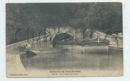 Foug (54) : Sortie D´une Péniche Du Tunnel Du Canal MP Du Halage  En 1911 (animé)  PF. - Foug