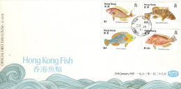 Hong Kong 1981 Hong Kong Fish FDC - FDC