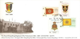 Hong Kong 1995 The Royal Hong Kong Regiment 1854-1995 FDC - FDC