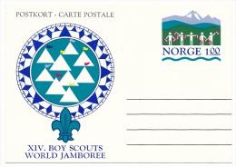 NORVEGE - 5 Entiers - Cartes Postales - 14eme JAMBOREE Mondial - Cartas & Documentos