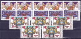 ** Tchécoslovaquie 1974 Mi 2184+2209-10 (Yv 2035+2054-5) 5x, (MNH) - Collections, Lots & Series