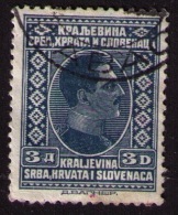 Timbre Oblitéré Yougoslavie, Roi Alexandre Ier, 3, 1926 - Usati