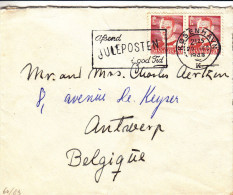 Danemark - Lettre De 1948 - Oblitération Juleposten. - Expédié Vers La Belgique - Lettres & Documents