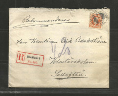 TOP!! SCHWEDEN * VERSIEGELTER EINSCHREIBBRIEF  **!! - Postal Stationery