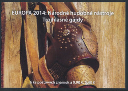 SLOVAKIA/Slowakei/Slovensko EUROPA 2014 "National Music Instruments" Adhesive Booklet** - 2014