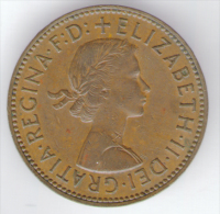 GRAN BRETAGNA HALF PENNY 1962 - C. 1/2 Penny