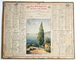 CALENDRIER 1940 ANNEE BISSEXTILE ALMANACH DES POSTES TELEGRAPHES ET TELEPHONES LE CAP D AIL - Tamaño Grande : 1921-40