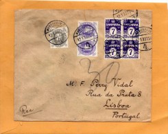 Denmark 1933 Registered Cover Mailed To Portugal - Briefe U. Dokumente