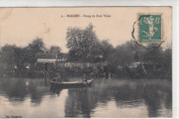 95 - MARINES / ETANG DU PETIT VIVIER - EN BARQUE - Marines