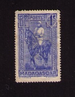 Timbre Oblitéré Madagascar, Général Joseph Gallieni (1849-1916), 1, 1939 - Oblitérés