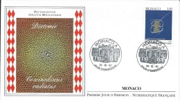 ZMonFDC32 - MONACO 1992 - La  Superbe  ENVELOPPE  FDC  'PREMIER  JOUR'  Du  20 10 1992  --  FAUNE  :  Phytoplancton - Covers & Documents