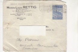 A2803 - BELGIO Affrancatura INDUSTRIA TESSILE Su Lettera MAISON LUOIS RETTING  VG Bruxelles-Roma 22-09-1949 - Brieven En Documenten