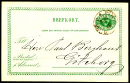 Entier Postal Suédois - Swedish Postcard - Circulé - Circulated - 1890. - Postal Stationery