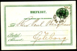 Entier Postal Suédois - Swedish Postcard - Circulé - Circulated - 1896. - Postal Stationery