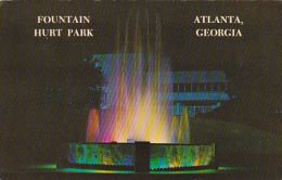 Georgia Atlanta Fountain At Hurt Park At Night - Atlanta