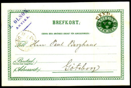 Entier Postal Suédois - Swedish Postcard - Circulé - Circulated - 1895. - Postal Stationery