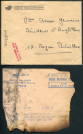 FRANCE - LETTRE ACCIDENTÉE DES PTT DU VOL PARIS TOULOUSE LE 28/5/1969, AVEC LE PAPILLON EXPLICATIF - TB - Cartas Accidentadas