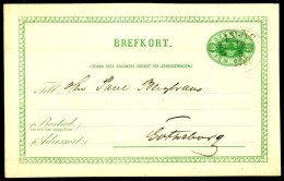 Entier Postal Suédois - Swedish Postcard - Circulé - Circulated - 1886. - Ganzsachen