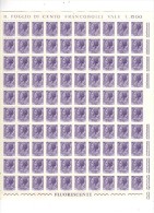 ITALIA 1968 SIRACUSANA STELLE LIRE 15 FLUORESCENTE FOGLIO  *** - Feuilles Complètes