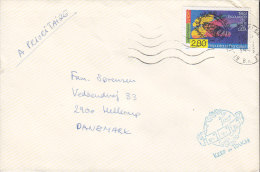 France A Prioritiare STRASSBOURG 1995 Cover Lettre HELLERUP Denmark Europa CEPT Virus De SIDA (AIDS) - Covers & Documents