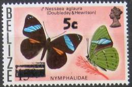 BELIZE Papillons, Papillon, Insectes, Butterflies, Mariposas Yvert N°480 Surchargé ** MNH - Schmetterlinge