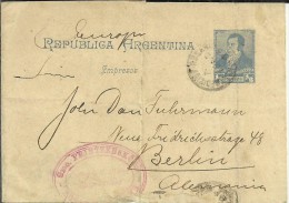 ARGENTINA FAJA PERIODICOS A BERLIN - Postal Stationery
