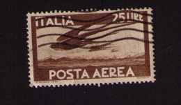 Timbre Oblitéré Italie, Poste Aérienne, 25 Lire, 1947 - 1946-47 Corpo Polacco