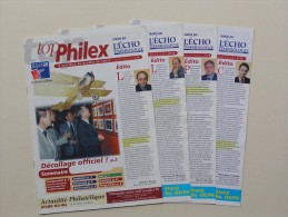 Top PHILEX, 4 Magazines Du Mondial Du Timbre De Juillet 1999, N°9, N°12, N°13, N°14 - French (from 1941)