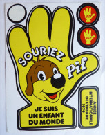 4 AUTOCOLLANTS Sur 5 PIF LE CHIEN - Année Internationale De L'enfant 1979 -  Autocollant - Stickers