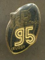 Pin´s - Rugby PONTOISE 95 - Ballon Ile De France - Rugby