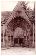 CP, 23, MOUTIER D'AHUN, Entrée De L'Eglise, Vierge - Moutier D'Ahun