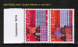 SWITZERLAND    Scott  # 589-93**  VF MINT NH - Neufs