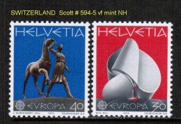 SWITZERLAND    Scott  # 594-5**  VF MINT NH - Nuovi