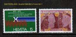 SWITZERLAND    Scott  # 599-602**  VF MINT NH - Unused Stamps