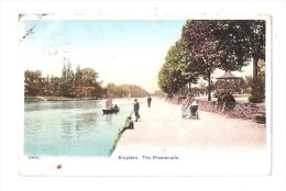 KINGSTON ON THAMES THE PROMENADE BOAT BOATING ON THE RIVER THAMES USED 1905 ? - Surrey