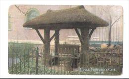 The Stocks Shoreditch Church London  USED 1914 ? Punishment Theme Mild Torture - London Suburbs