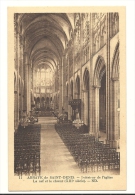 Cp, 93, Saint-Denis, L'Abbaye, Intérieur De L'Eglise, La Nef Et Le Choeur - Saint Denis